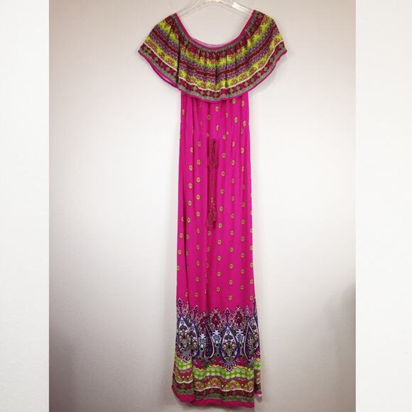 Flying Tomato | Off The Shoulder Maxi Dress Sz S - Picture 3 of 5